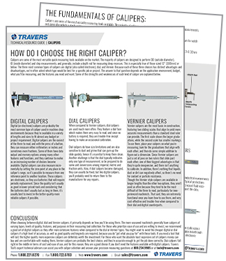 Caliper Fundamentals Downloadable Guide | Travers Tool Co.