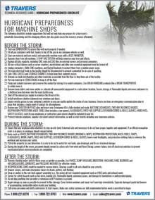 Hurricane Preparedness Checklist Protect Your Machine Shop During Hurricane