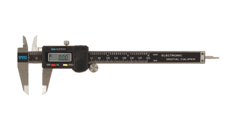 TTC T3506 Electronic Digital Caliper, 0 - 6" (0 - 150mm) Range, .0005" (.01mm) Resolution