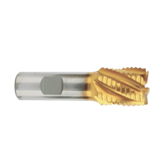 TTC PRODUCTION HP 08-202-325 1-3/8" Size, Coarse Pitch, 1-1/8" LOC, 6 Flute, M42 8% Cobalt Roughing End Mill