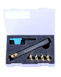 NIKCOLE GCS-5 - On-Edge Holder Set with Inserts, 1/2" Shank, Right Hand