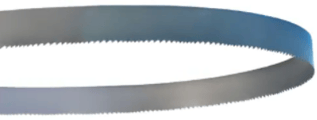 Band saw blade shown in a loop