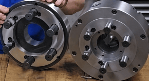 D1-8 Camlock Mounting Plate and a D1-6 Camlock Direct Mount Chuck