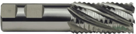 Carbide roughing end mill used for high-speed material removal
